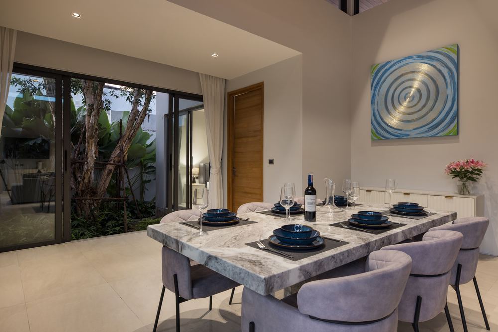 Villa Luma Botanica, evening dining, Bang Tao Phuket