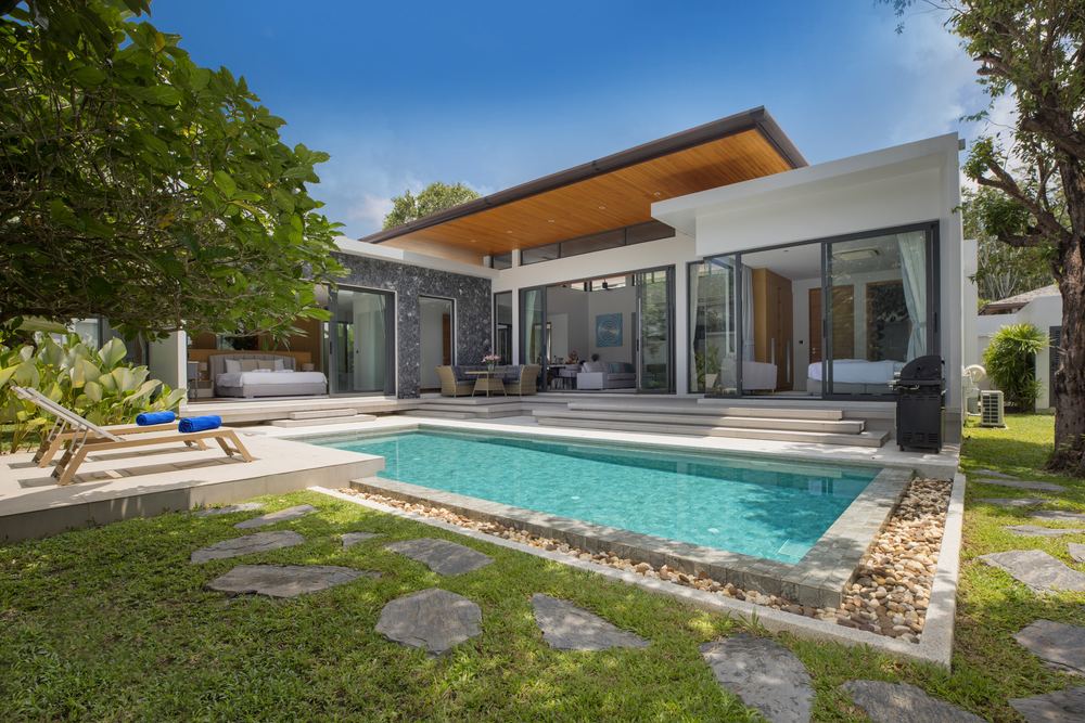 Villa Luma Botanica, garden, pool and terrace, Bang Tao Phuket