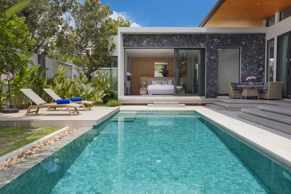 Villa Luma Botanica, pool and master suite, Bang Tao Phuket