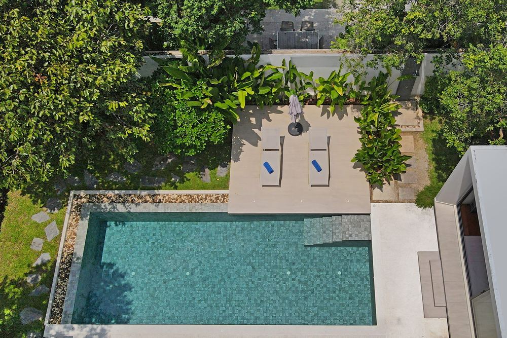 Villa Luma Botanica, pool from above, Bang Tao Phuket