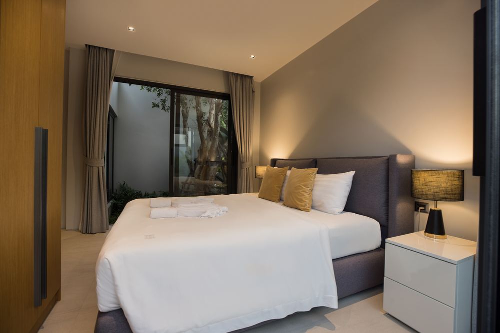 Villa Luma Botanica, third bedroom by night, Bang Tao Phuket