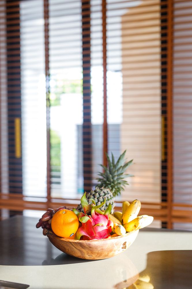 Villa Luma Botanica, tropical fruit welcome, Bang Tao Phuket