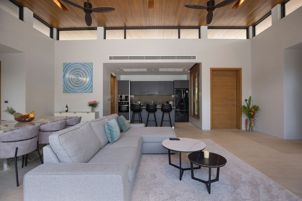 Villa Luma Botanica, vaulted timber ceilings, Bang Tao Phuket
